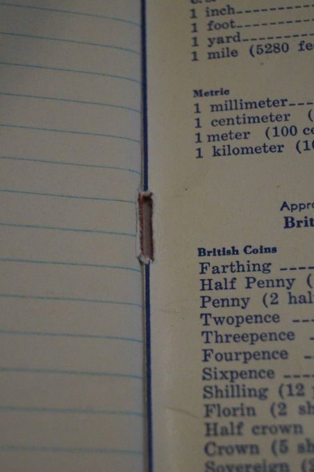 CARNET COCA COLA US ARMY 1943