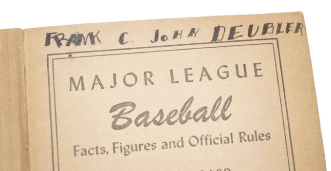 GUIDE BASEBALL MAJOR LEAGUE 1943 NOMINATIF 