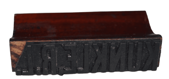 KIT DE MARQUAGE LAUNDRY NUMBER R.L. KUNKLE