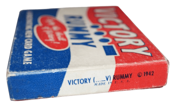 JEU DE CARTES VICTORY RUMMY CARICATURES 1942
