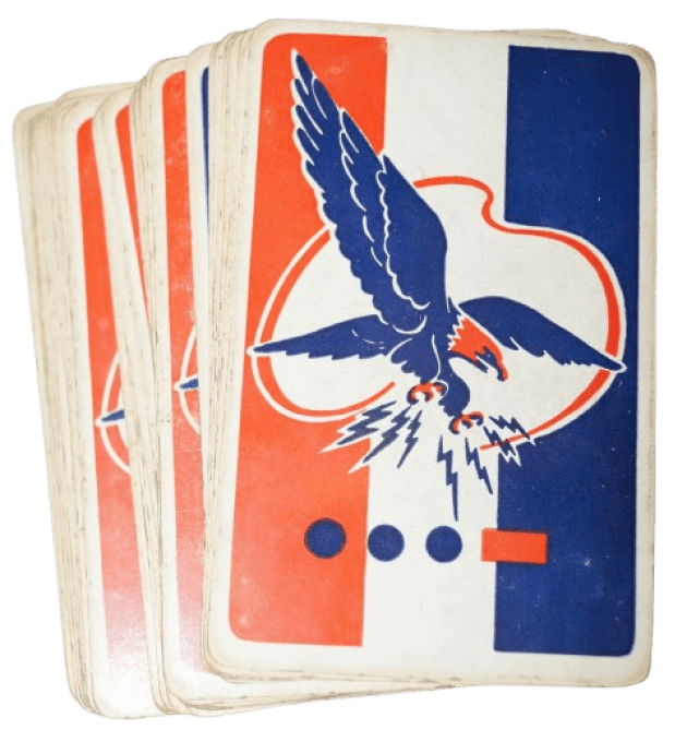 JEU DE CARTES VICTORY RUMMY CARICATURES 1942