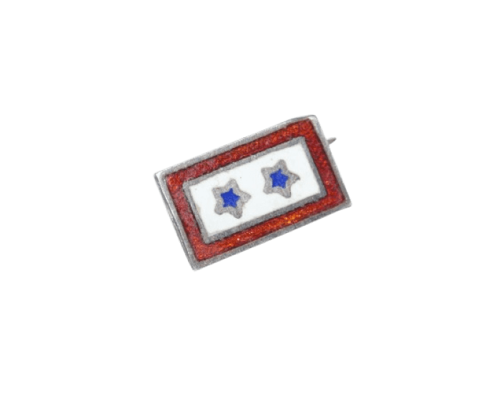 EPINGLE STERLING SERVICE FLAG 