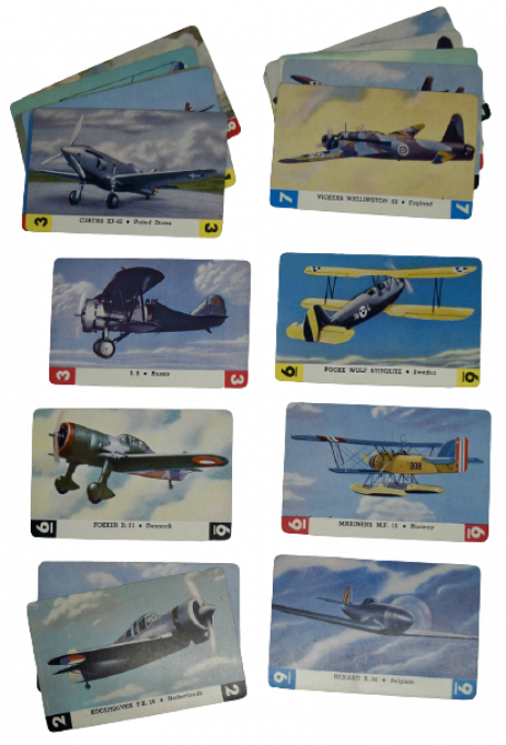 JEU DE CARTES ZOOM RECONNAISSANCE AVIONS 1941