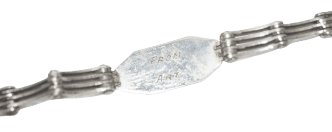 BRACELET ARTISANAL NOMINATIF BELGIQUE 1944