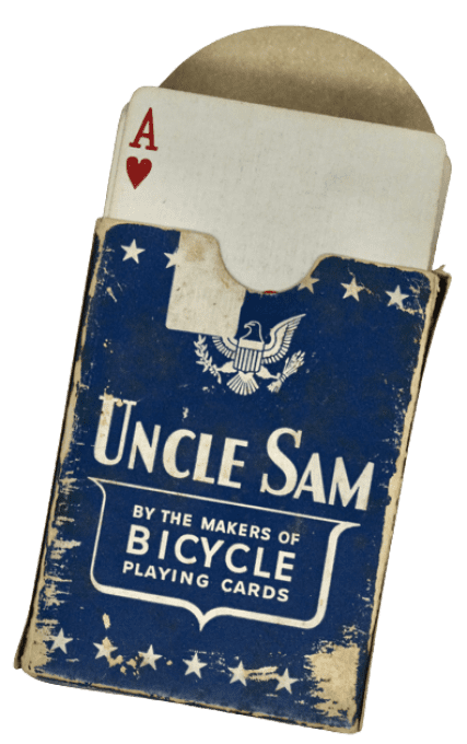 JEU DE CARTES BICYCLE UNCLE SAM 1942 