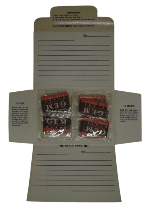 KIT LAMES RASOIR GEM PERSONNEL MILITAIRE