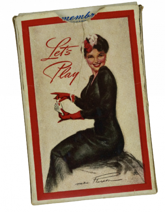 JEU DE CARTES REMEMBRANCE PIN-UP 1943