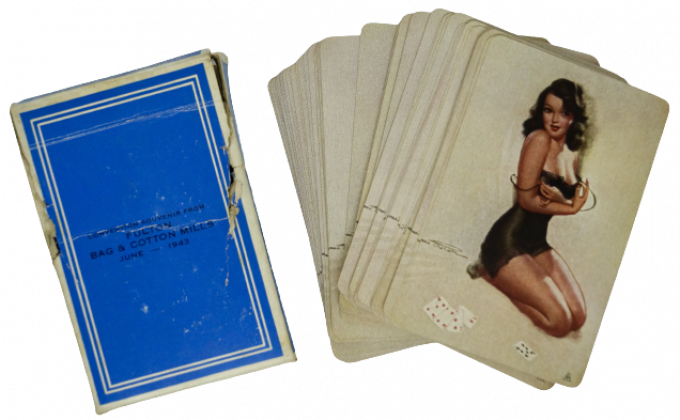 JEU DE CARTES REMEMBRANCE PIN-UP 1943