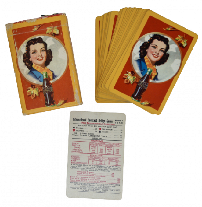 JEU DE CARTES COCA-COLA 1943