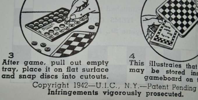 JEU DE POCHE ECHECS  1941