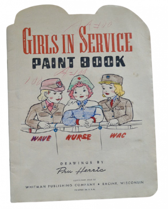 LIVRE COLORIAGE "GIRLS IN SERVICE" 1943