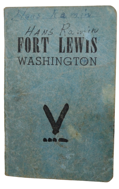 LIVRET FORT LEWIS 1944 PVT RAMIN