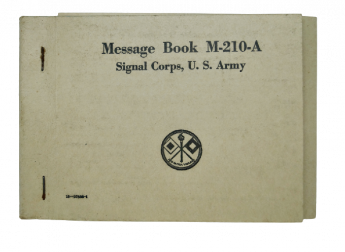 MESSAGE BOOK M-210-A 1943