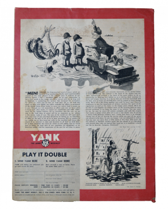 MAGAZINE YANK 7 SEPT 1945 CPL BEATTY